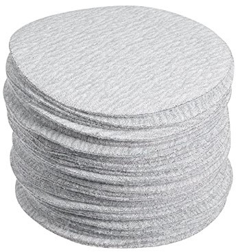 Sandpaper Aluminum Oxide Hook Loop Sanding Discs 6inch 15 / 17 Holes 5