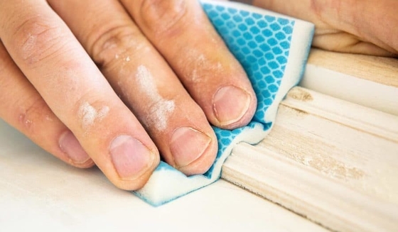 Rhombus Sanding Foam Sponge Pad Aluminum Oxide Double Face Washable