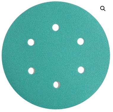 Green Film Polyester Substrate Ceramic Sanding Disc Wet Strength For Automotive 2