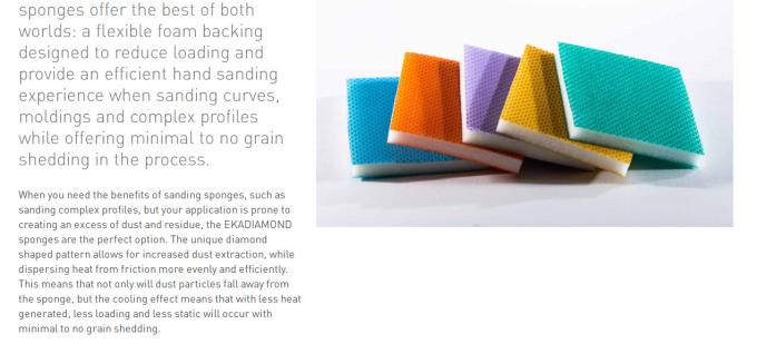 S66 Rhombus sanding sponge hand grinding sanding block Foam double face pad 3