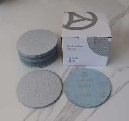 P60 Hook And Loop Sanding Disc 150mm Woodworking Aluminum Oxide Sanding Discs 2