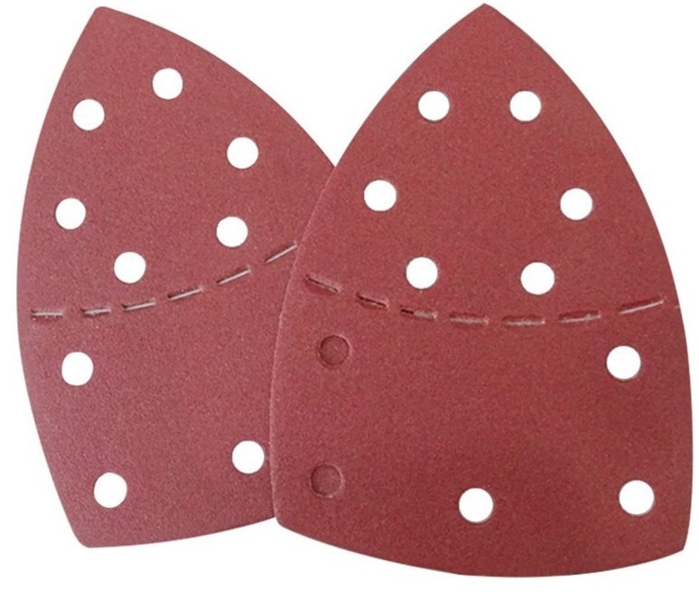 Sandpaper Suppliers 5inch 8hole Red Aluminum Oxide Hook And Loop Sanding Discs 4
