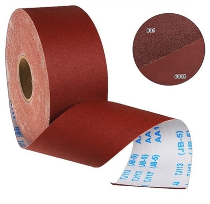 China Red Aluminum Oxide Sandpaper Rolls Sanding Cloth Roll for woodworking timber