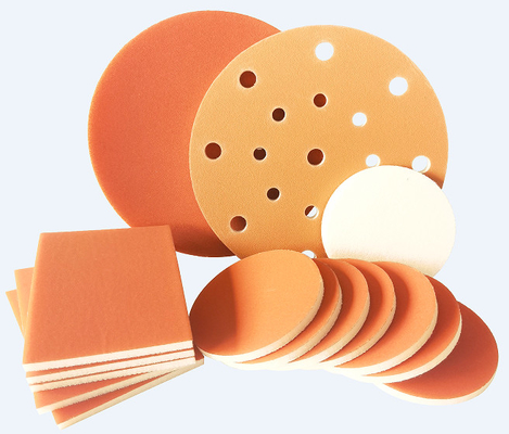 Good price Abrasive Soft Foam Sponge Pad Sanding Disc Sheet 100x75mm Orange Purple Brown Pink online