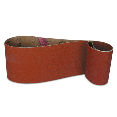 China Red Ceramic Alumina Y-Wt Polyester Cloth Sanding Belts Cool Grinding Coating