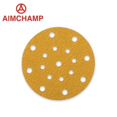 Good price 5inch 120 Grit Aluminum Oxide Round Sanding Disc Adhesive PSA Hook Loop Velcro online