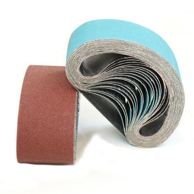 China 75x533mm Wood Polishing Sandpaper Belts Aluminum Oxide X - Cloth 3x21inch